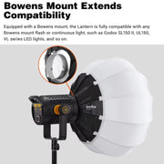 Godox Folding Lantern Softbox Bowens Mount Softbox, Model:CS-50D