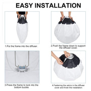 Godox Folding Lantern Softbox Bowens Mount Softbox, Model:CS-50D