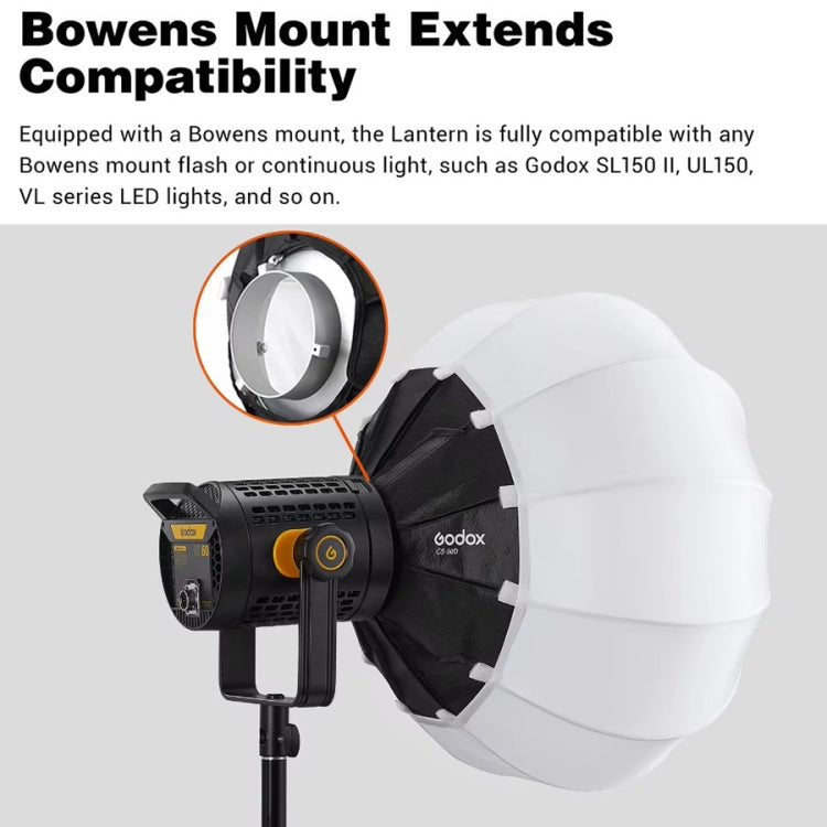 Godox Folding Lantern Softbox Bowens Mount Softbox, Model:CS-85D