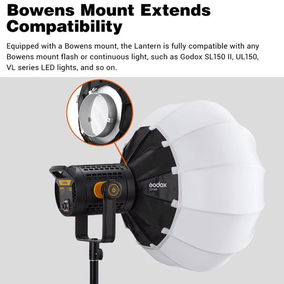 Godox Folding Lantern Softbox Bowens Mount Softbox, Model:CS-85D