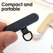 Oval Metal Mobile Phone Lanyard Fixing Gasket(Silver)