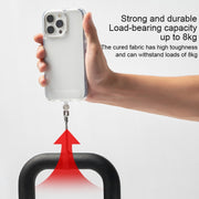 360 Degree Rotation Mobile Phone Lanyard Fixing Gasket(Black)