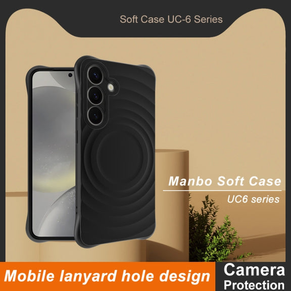 For Samsung Galaxy S25 5G IMAK UC-6 Series Manbo Frosting Soft Phone Case(Black)