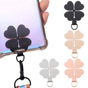 Four-leaf Metal Mobile Phone Lanyard Fixing Gasket(Gold)