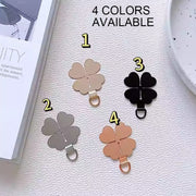 Four-leaf Metal Mobile Phone Lanyard Fixing Gasket(Gold)