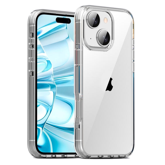 For iPhone 16 TPE Airbag TPU+ PC Full Coverage Phone Case(Transparent)
