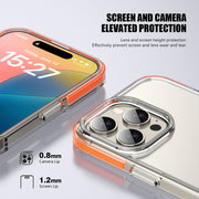 For iPhone 16 TPE Airbag TPU+ PC Full Coverage Phone Case(Orange)
