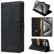 For iPhone 16 Pro Max N.BEKUS CSJ-P1 Solid Color Leather Phone Case(Black) - iPhone 16 Pro Max Cases by N.BEKUS | Online Shopping South Africa | PMC TechLife | Buy Now Pay Later Mobicred