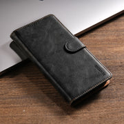 For iPhone 16 Pro Max N.BEKUS CSJ-P1 Solid Color Leather Phone Case(Black)
