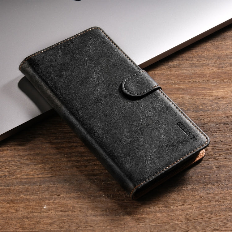 For iPhone 16 Pro N.BEKUS CSJ-P1 Solid Color Leather Phone Case(Black)