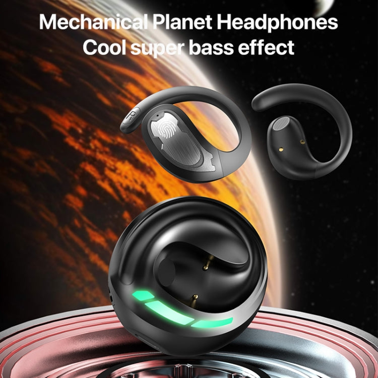 I19 Mechanical Planet Ear-Mounted Wireless Bluetooth Earphone(Beige)