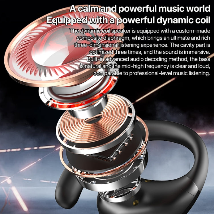I19 Mechanical Planet Ear-Mounted Wireless Bluetooth Earphone(Beige)