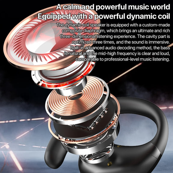I19 Mechanical Planet Ear-Mounted Wireless Bluetooth Earphone(Beige)
