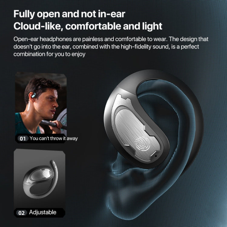 I19 Mechanical Planet Ear-Mounted Wireless Bluetooth Earphone(Beige)