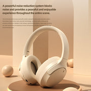 NC10 ANC Active Noise Reduction Head-mounted Bluetooth Earphone(Beige)