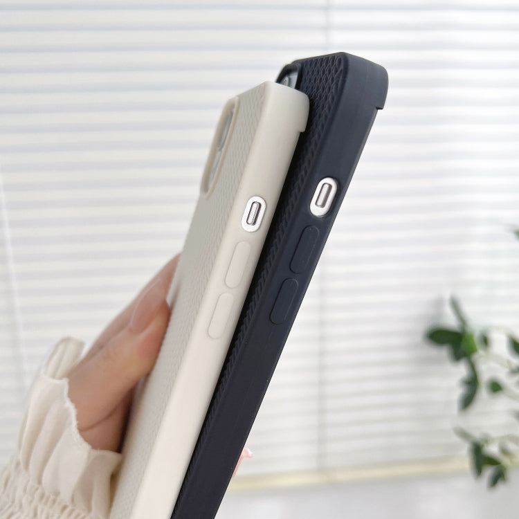 For iPhone 16 Weave Texture TPU Phone Case(Black)
