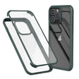 For iPhone 16 Pro Max Double-sided Plastic Glass Phone Protective Case(Dark Green) - iPhone 16 Pro Max Cases by PMC TechLife | Online Shopping South Africa | PMC TechLife | Buy Now Pay Later Mobicred