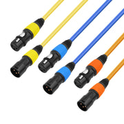 JC1015 XLR 3pin Male to Female Audio Cable, Length:10m(Orange)