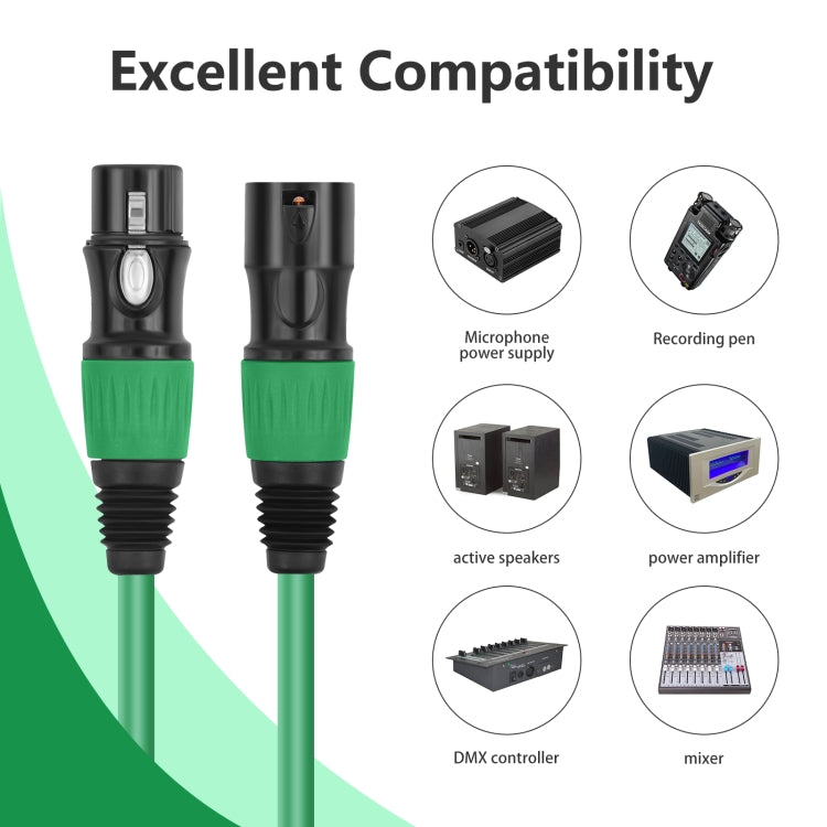 JC1015 XLR 3pin Male to Female Audio Cable, Length:10m(Orange)