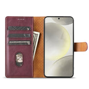For Huawei Pura 70 N.BEKUS CSJ-P1 Solid Color Leather Phone Case(Wine Red)