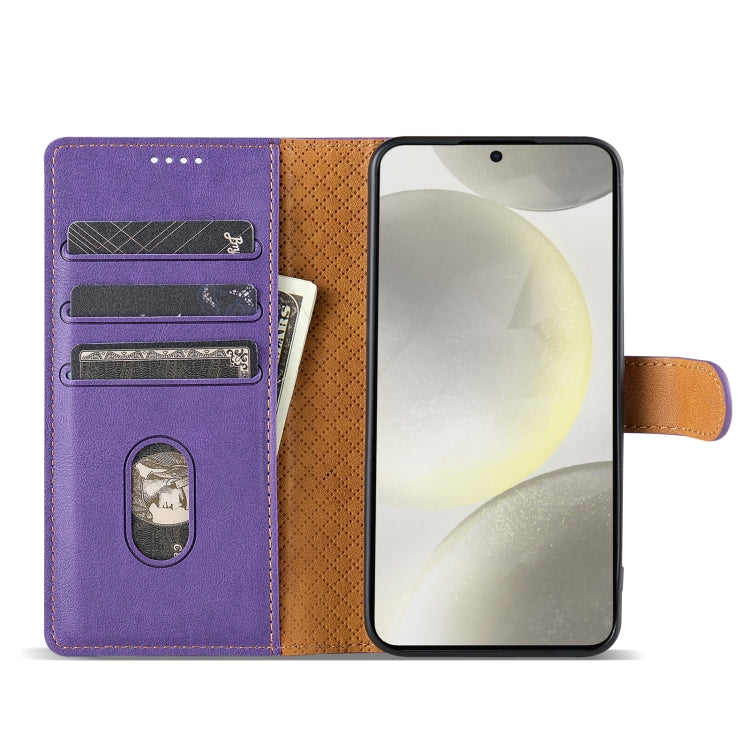 For Motorola Moto G Stylus 2024 N.BEKUS CSJ-P1 Solid Color Leather Phone Case(Purple)