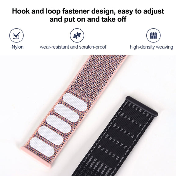 For Samsung Galaxy Watch Ultra 47mm Plastic Connector Nylon Loop Watch Band(Dark Green Orange)