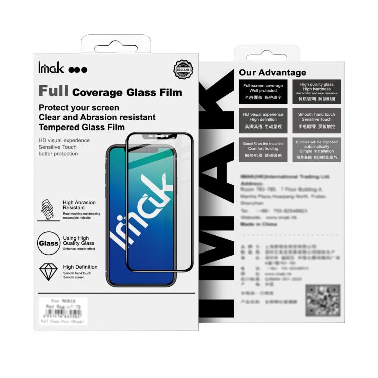 For Honor X70 5G imak 9H Surface Hardness Full Screen Tempered Glass Film Pro+ Series