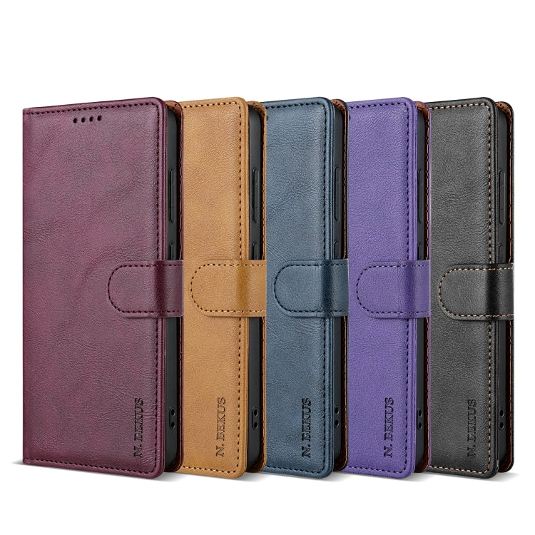 For Samsung Galaxy S24 5G N.BEKUS CSJ-P1 Solid Color Leather Phone Case(Black)