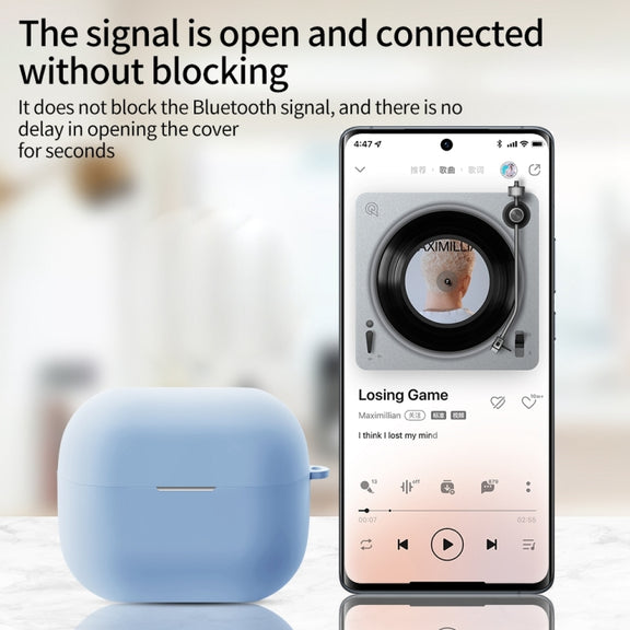 For Samsung Galaxy Buds 3 / 3 Pro Wireless Bluetooth Earphone Silicone Protective Case(Dark Blue)