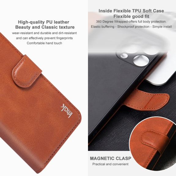 For iPhone 15 Pro Max IMAK Count Series Flip Leather Phone Case(Black)