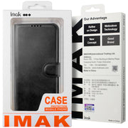 For iPhone 15 Pro Max IMAK Count Series Flip Leather Phone Case(Black)