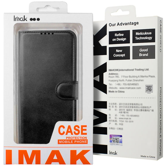 For iPhone 15 Pro Max IMAK Count Series Flip Leather Phone Case(Black)