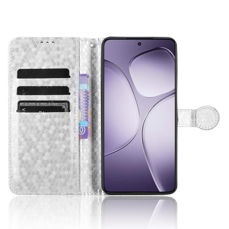 For Redmi K70 Ultra Honeycomb Dot Texture Leather Phone Case(Silver)