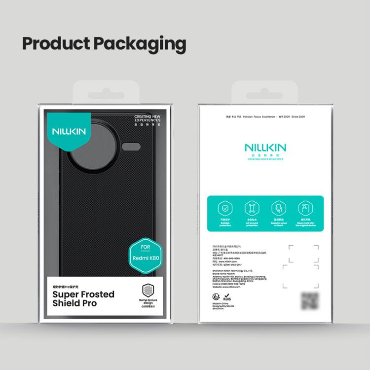For Redmi K80 NILLKIN Frosted Shield Pro PC + TPU Phone Case(Green)