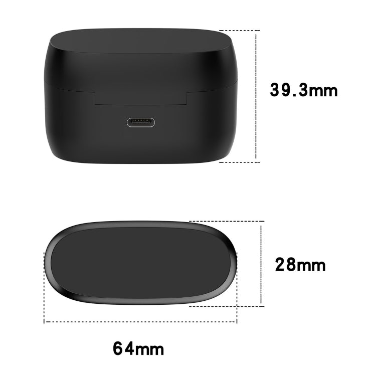 For Jabra Elite 5 Wireless Bluetooth Earphone Charging Box(Black)