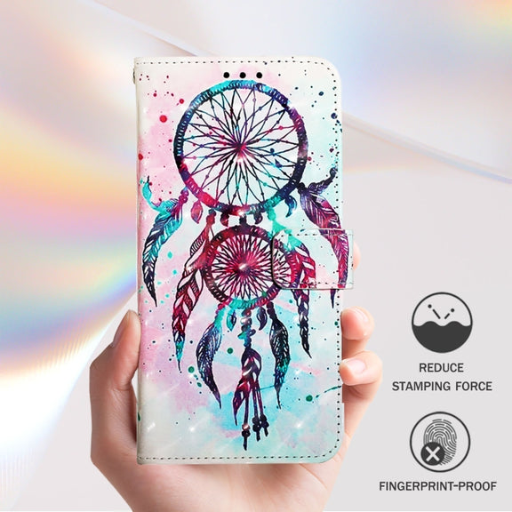 For Redmi K70 Ultra 5G Global 3D Painting Horizontal Flip Leather Phone Case(Color Drop Wind Chimes)