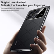 For Redmi K70 / K70 Pro Plain Leather PC Phone Case(Black)