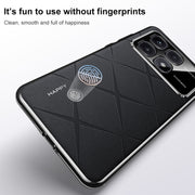 For Redmi K70 / K70 Pro Plain Leather PC Phone Case(Black)