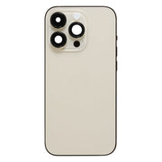 For iPhone 14 Pro Battery Back Cover with Power + Volume Flex Cable + Wireless Charging Module, Version:China Version(Gold)