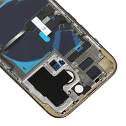 For iPhone 14 Pro Battery Back Cover with Power + Volume Flex Cable + Wireless Charging Module, Version:China Version(Gold)