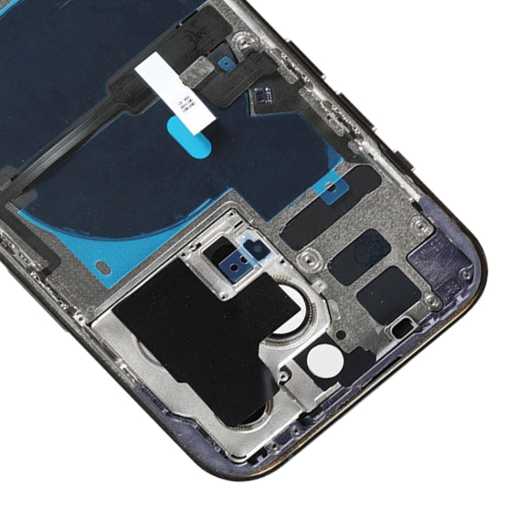 For iPhone 14 Pro Battery Back Cover with Power + Volume Flex Cable + Wireless Charging Module, Version:China Version(Purple)
