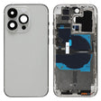 For iPhone 14 Pro Battery Back Cover with Power + Volume Flex Cable + Wireless Charging Module, Version:China Version(Silver) - Back Cover by PMC TechLife | Online Shopping South Africa | PMC TechLife | Buy Now Pay Later Mobicred