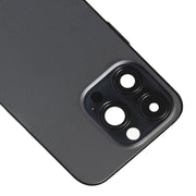 For iPhone 14 Pro Battery Back Cover with Power + Volume Flex Cable + Wireless Charging Module, Version:CE EU Version(Black)