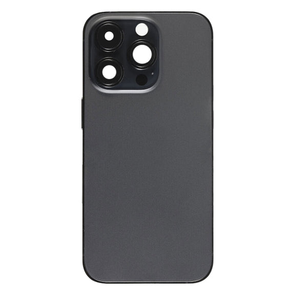 For iPhone 14 Pro Battery Back Cover with Power + Volume Flex Cable + Wireless Charging Module, Version:US Version(Black)