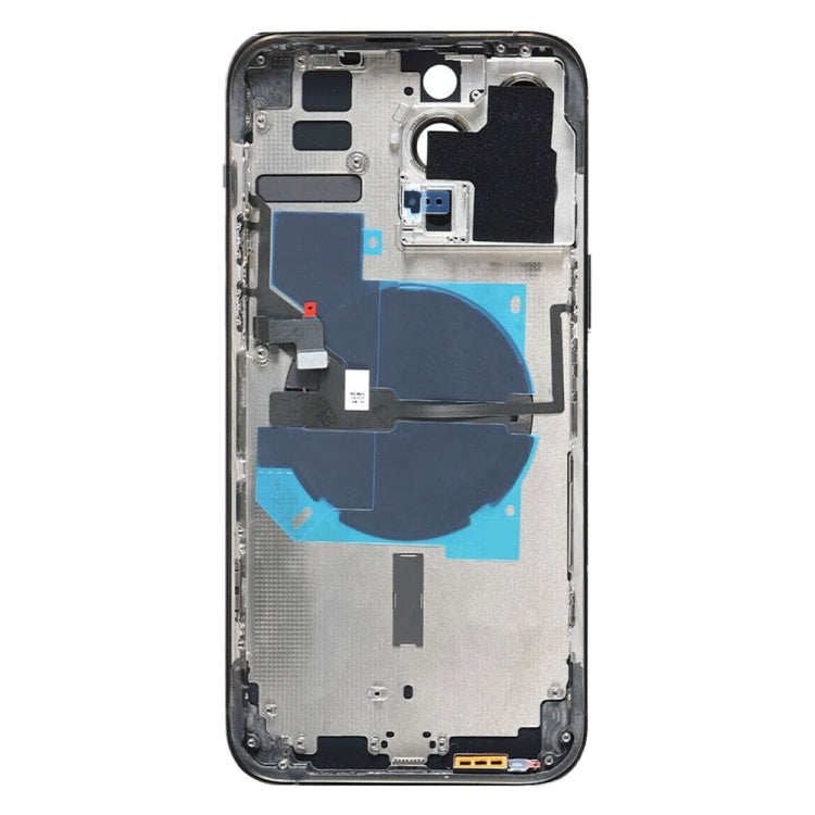 For iPhone 14 Pro Max Battery Back Cover with Power + Volume Flex Cable + Wireless Charging Module, Version:CE EU Version(Purple)