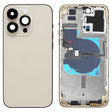 For iPhone 14 Pro Max Battery Back Cover with Power + Volume Flex Cable + Wireless Charging Module, Version:US Version(Gold) - Back Cover by PMC TechLife | Online Shopping South Africa | PMC TechLife | Buy Now Pay Later Mobicred