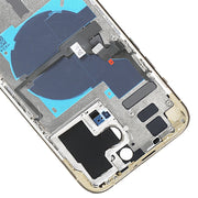 For iPhone 14 Pro Max Battery Back Cover with Power + Volume Flex Cable + Wireless Charging Module, Version:US Version(Gold)