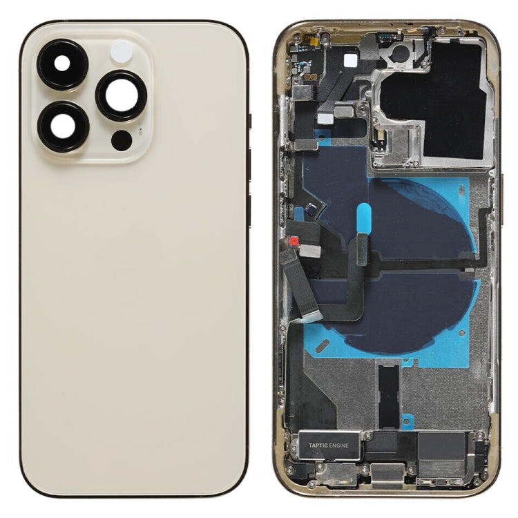 For iPhone 14 Pro Battery Back Cover Assembly, Version:US Version(Gold)