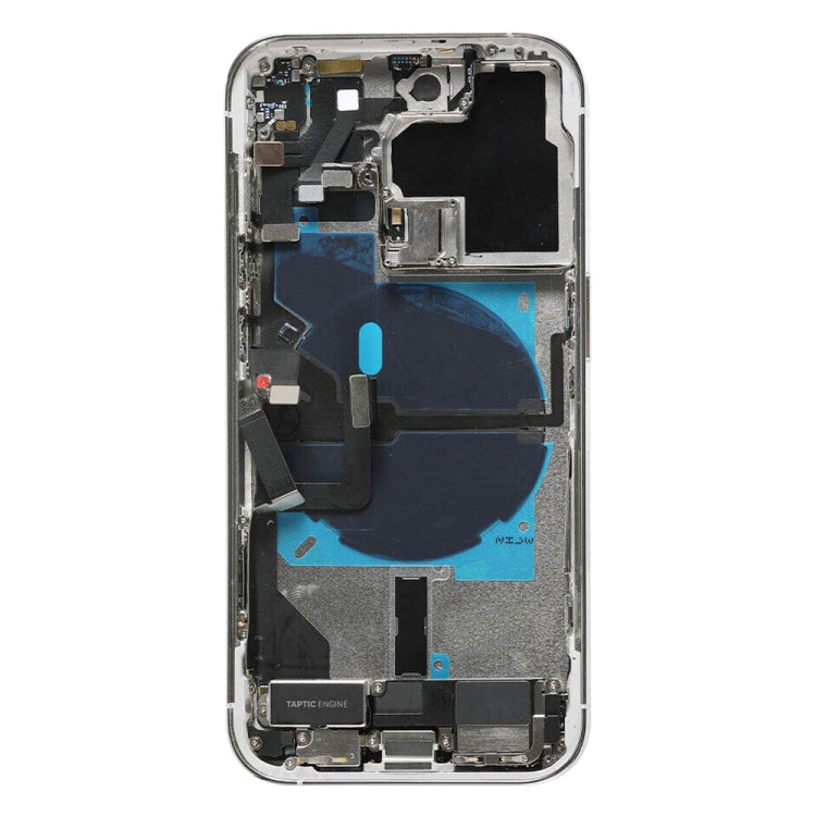 For iPhone 14 Pro Battery Back Cover Assembly, Version:US Version(Silver)