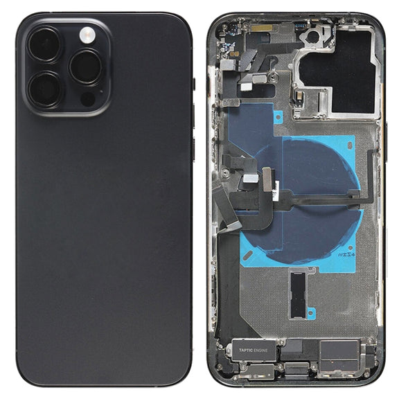 For iPhone 14 Pro Max Battery Back Cover Assembly, Version:CE EU Version(Black)